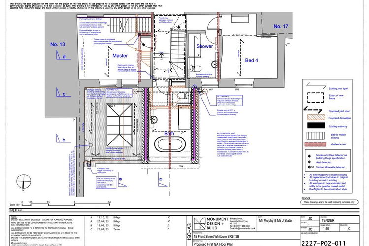 2227-P02-011 Rev C - Proposed First Floor GA Plan. - Picture 24 of 25