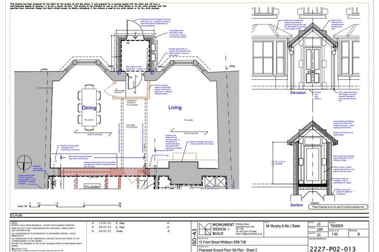 2227-P02-013 Rev B - Proposed Ground Floor GA Plan - Picture 25 of 25